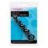 Silicone Booty Beads - Black - 4.5 inches