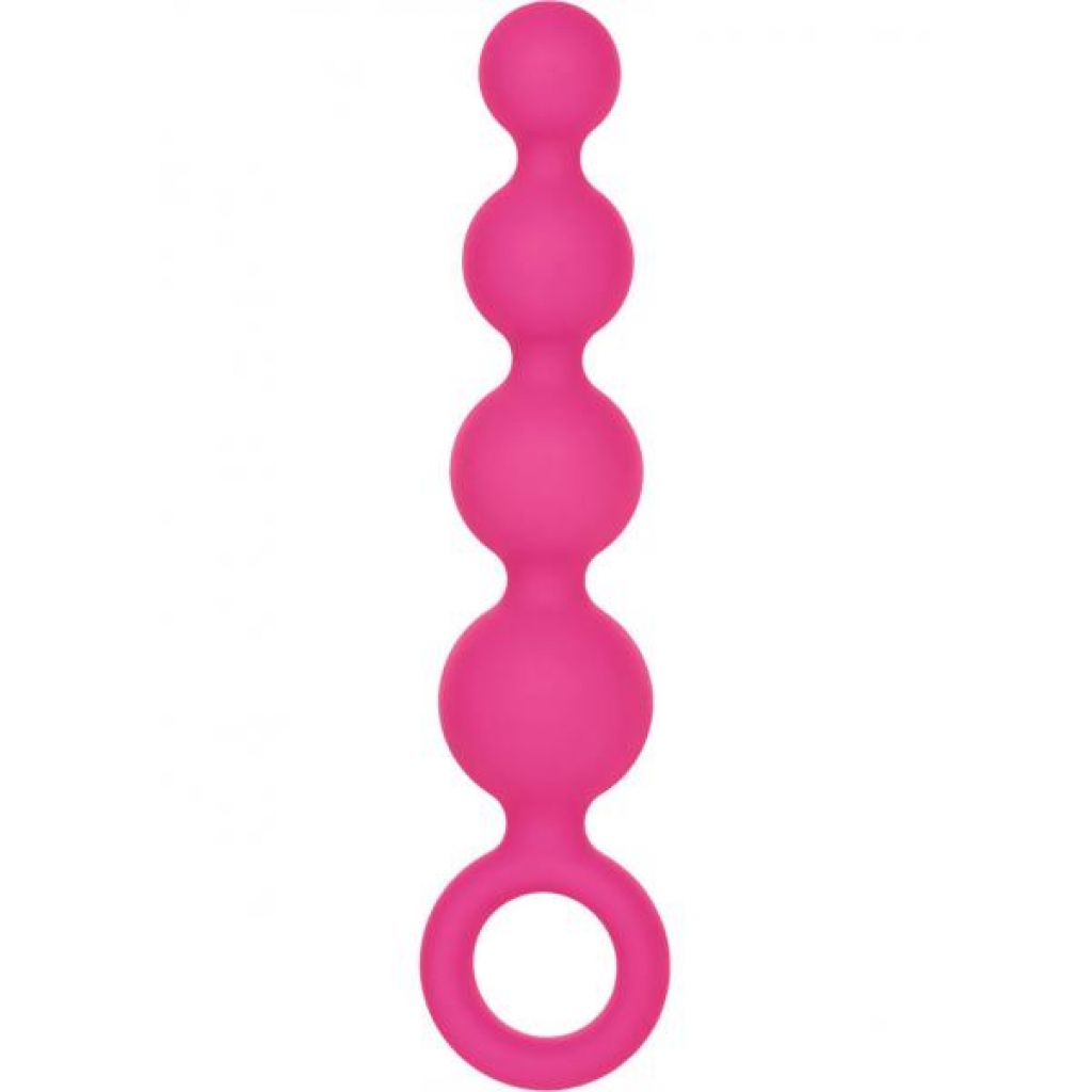 Coco Licious Silicone Booty Beads Pink 4.5 Inch - Cal Exotics