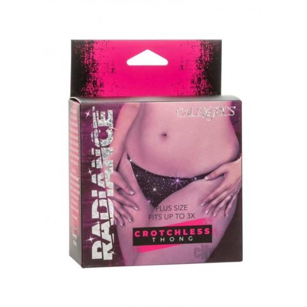 Seductive Crotchless Thong for Plus-Size Pleasure