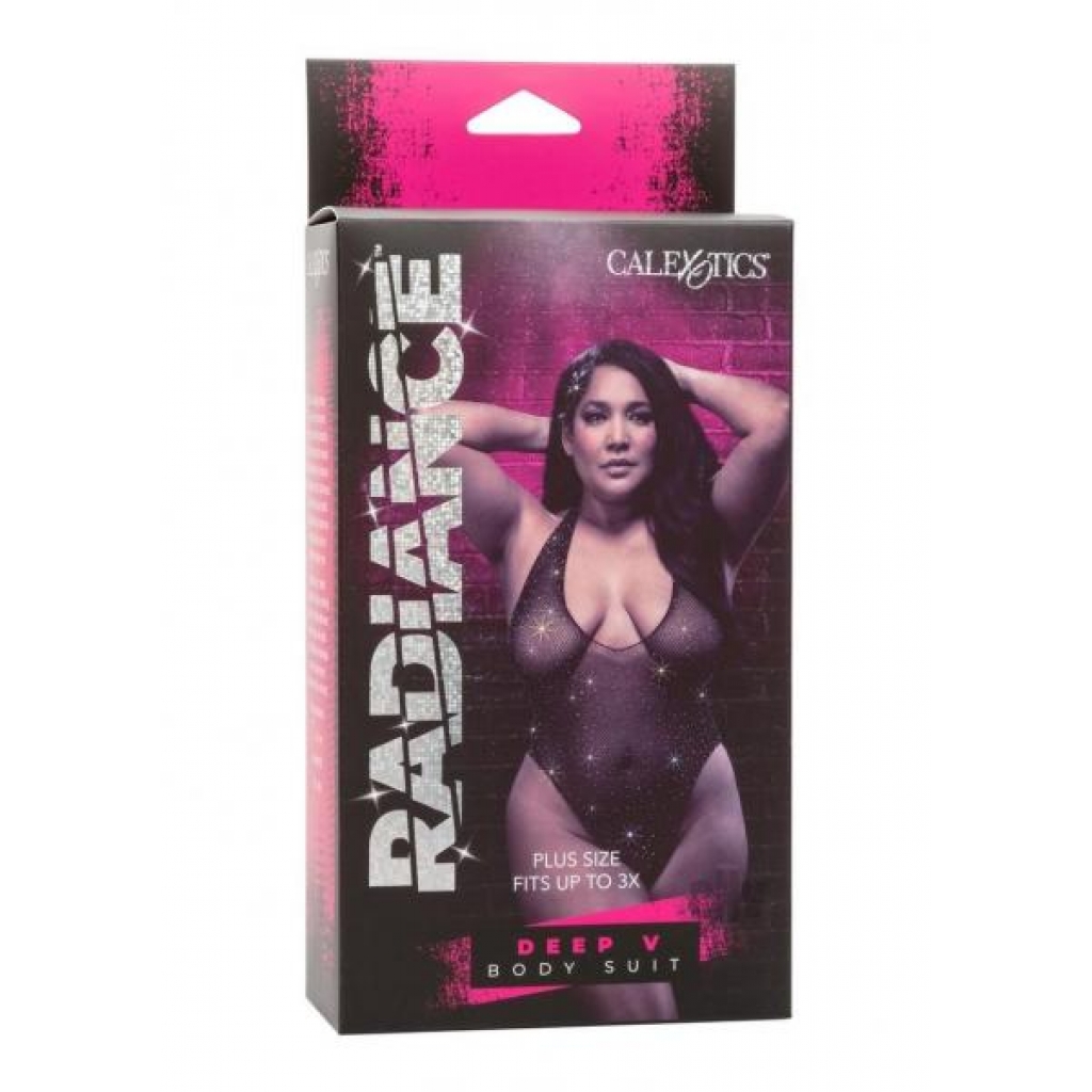 Radiance Deep V Body Suit Ps Black - California Exotic Novelties, Llc