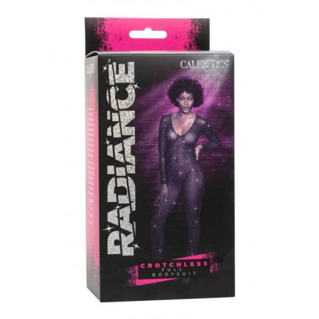 Radiance Crotchless Full Body Suit Black