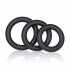 Silicone Support Rings 3 Pack Black - Cal Exotics