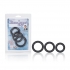 Silicone Support Rings 3 Pack Black - Cal Exotics