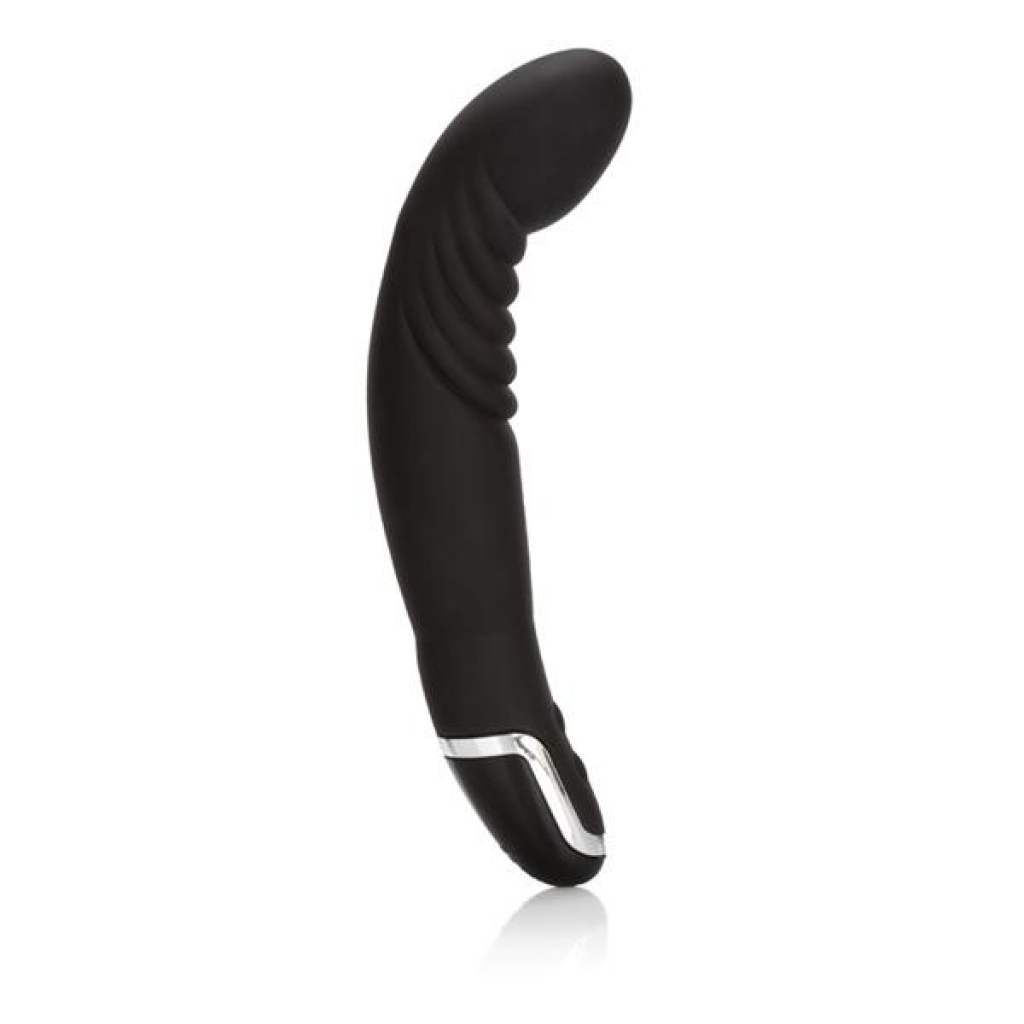 Dr Joel Ridged P Silicone Prostate Massager Black - Cal Exotics