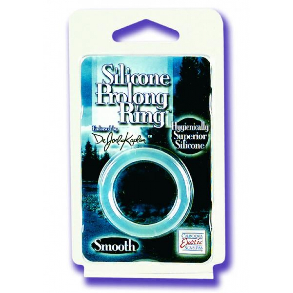 DR JOEL KAPLAN SILICONE PROLONG RING SMOOTH CLEAR - Cal Exotics