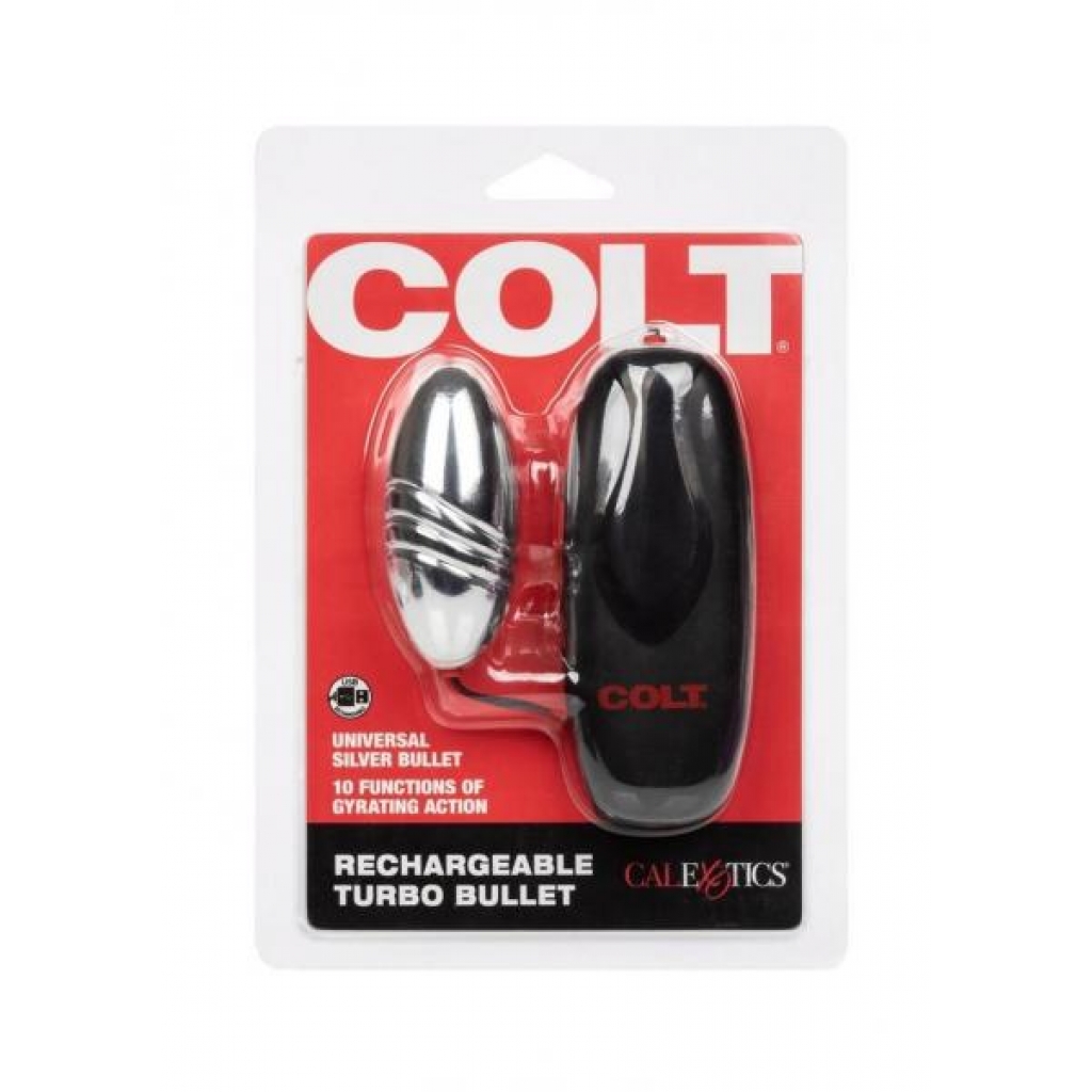 Colt Rechargeable Turbo Bullet Silver - California Exotic Novelties, Llc