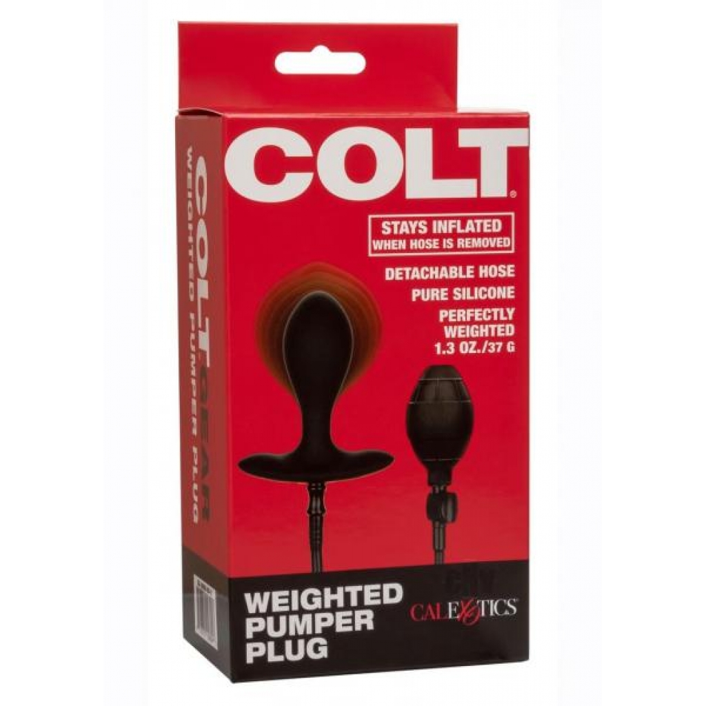 Colt Weighted Pumper Plug: Inflatable Pleasure