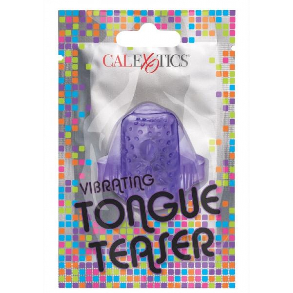 Foil Pk Vibrate Tongue Teaser Purple - Perfect Oral Enhancement