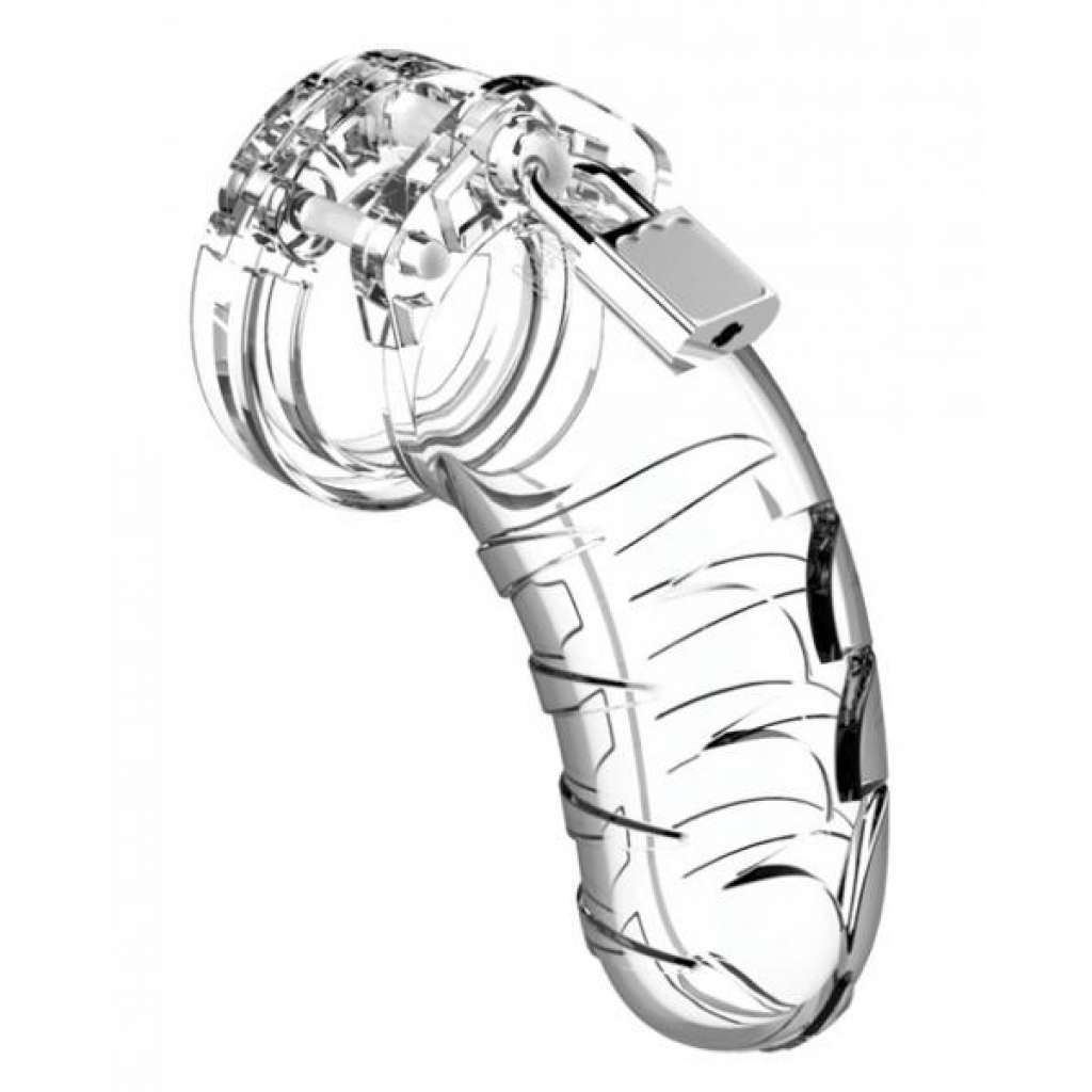 Mancage Chastity 4.5 inches Cock Cage Model 4 Clear - Shots Toys