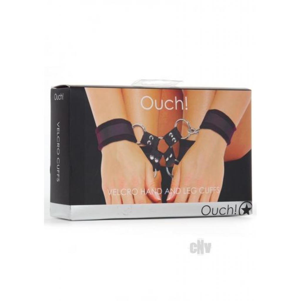 Ouch Velcro Hand/Leg Cuffs Black