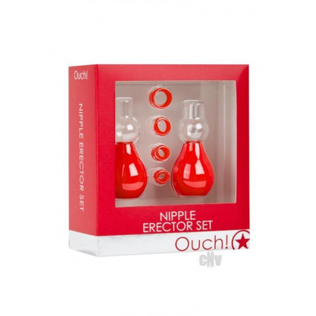 Ouch Nipple Erector Set Red - Shots America Llc