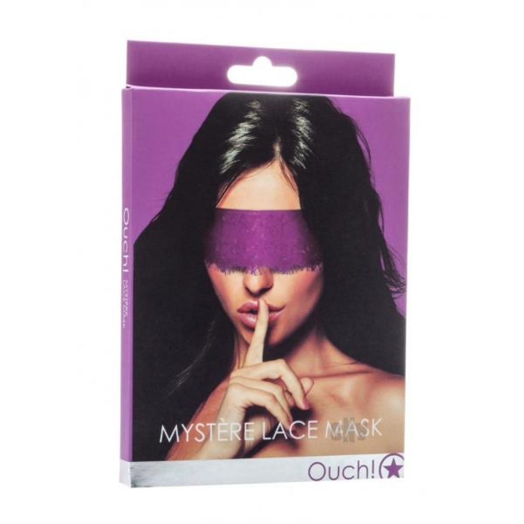 Ouch Mystere Lace Mask Purple - Shots America Llc