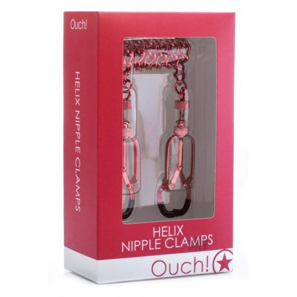 Ouch! Helix Nipple Clamps - Red