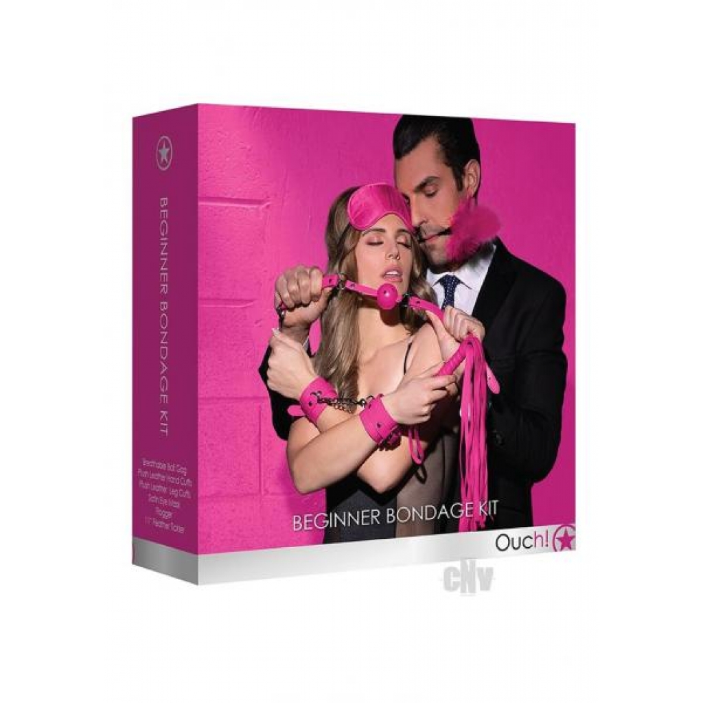 Ouch Kits Beginners Bondage Pink - Shots America Llc