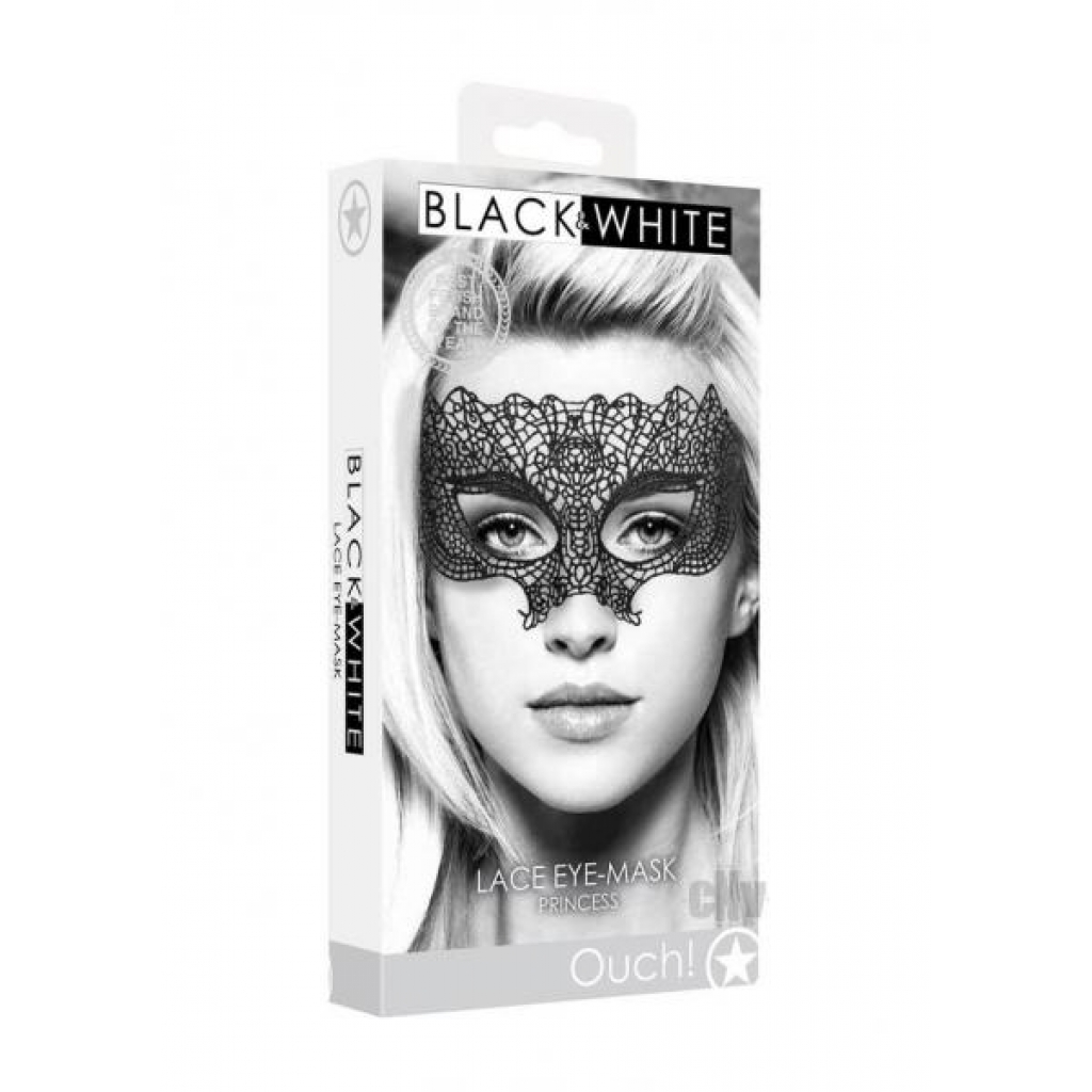 Ouch Lace Eye Mask Princess Black - Shots America Llc