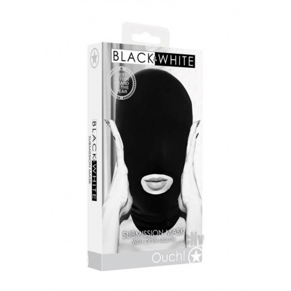 Ouch Submission Mask Open Mouth Blk - Shots America Llc