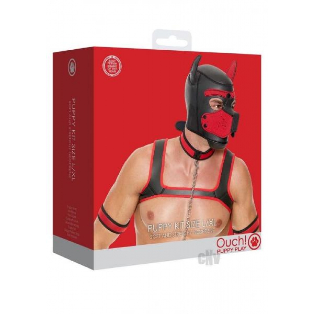 Ouch Neoprene Puppy Kit - Red L/XL