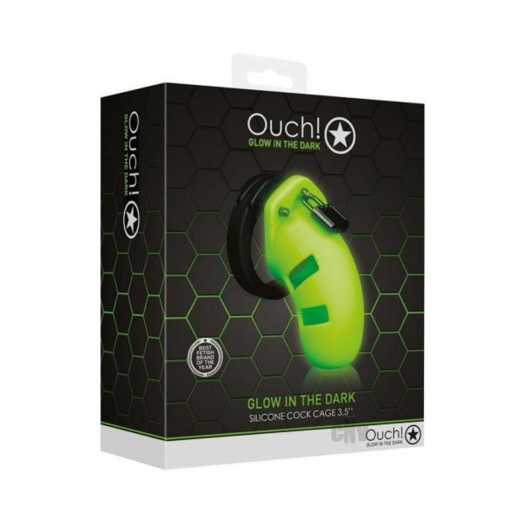 Ouch Model 20 Cock Cage 3.5 Gitd - Shots America Llc