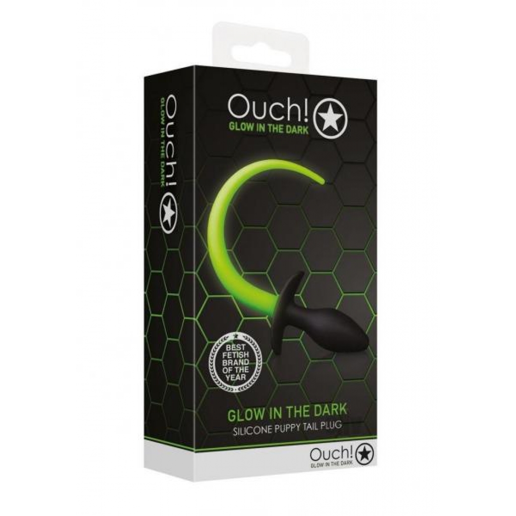 Ouch Puppy Tail Plug - Glow in the Dark Fun