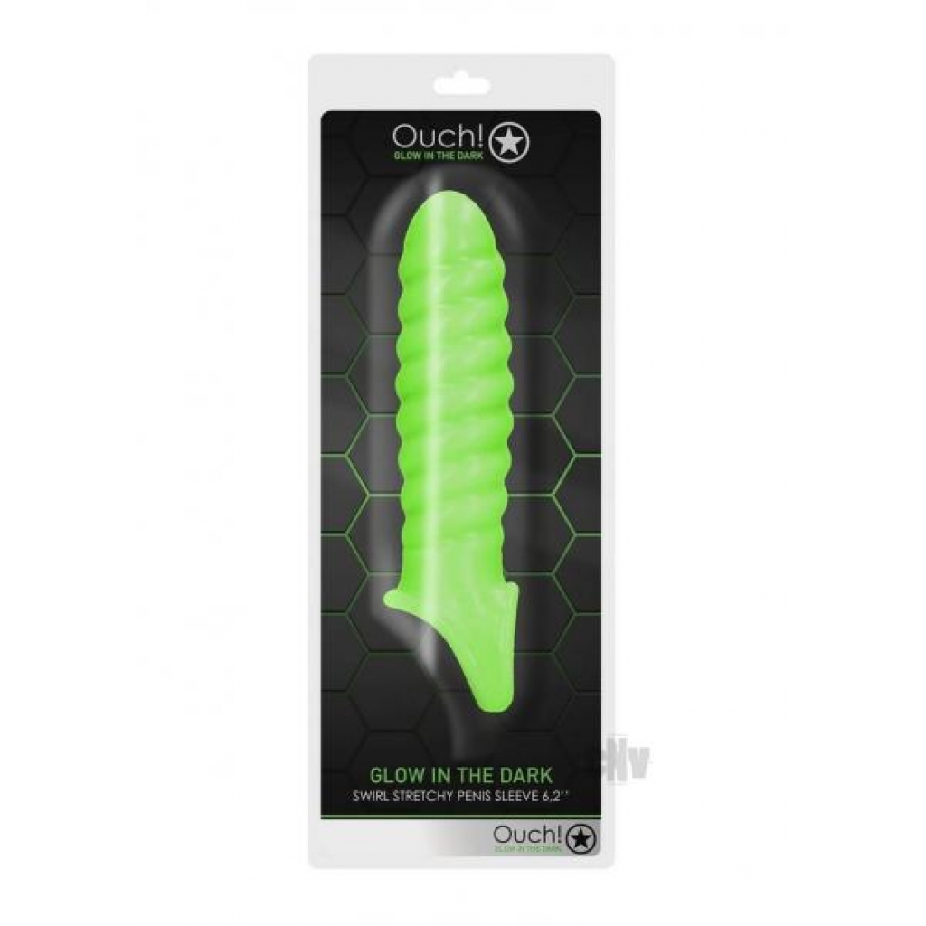 Ouch Swirl Stretchy Penis Sleeve Gitd - Shots America Llc