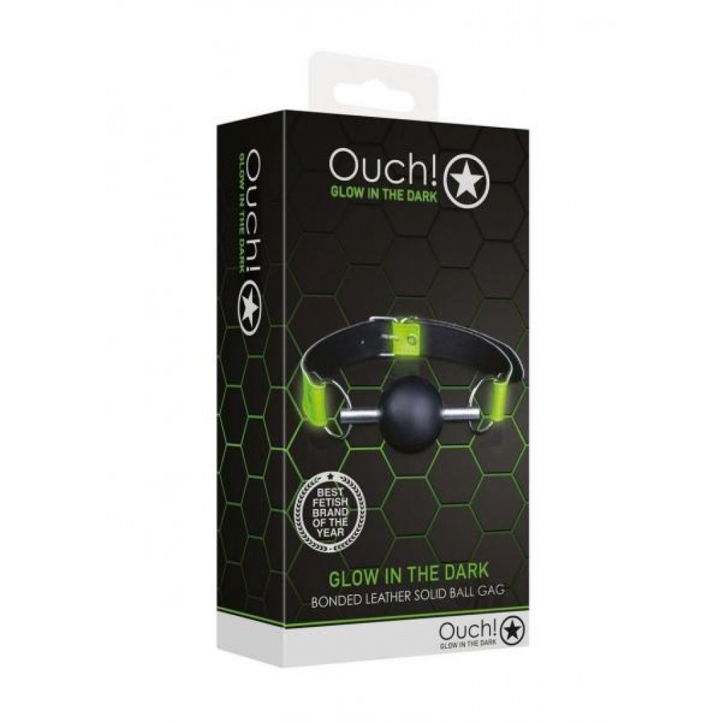 Ouch Solid Ball Gag Gitd - Shots America Llc