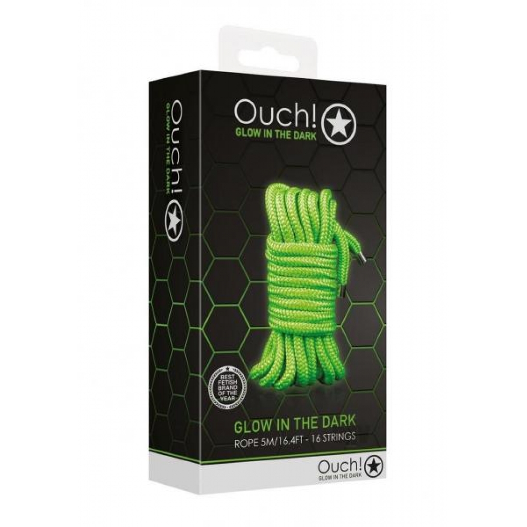 Ouch Rope 5m 16 Strings - Glow in the Dark Bondage Fun