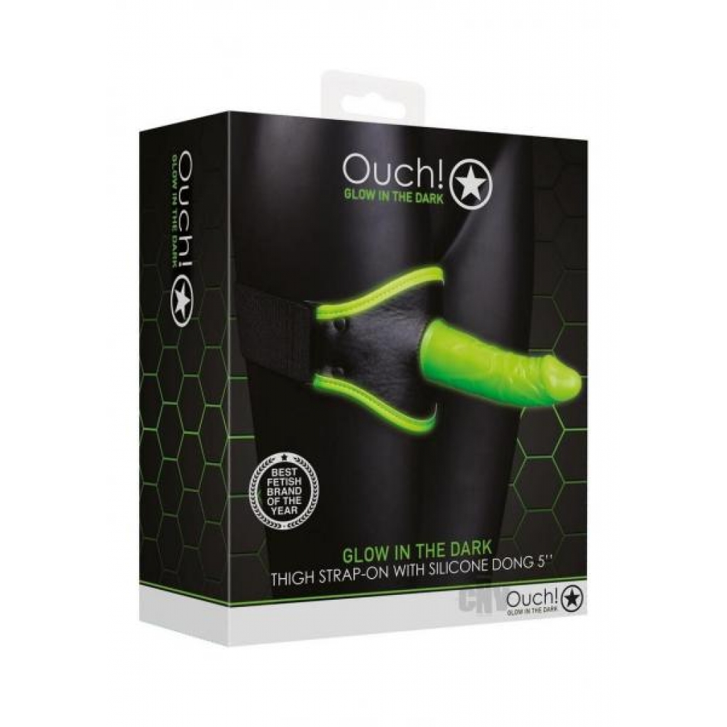 Ouch Thigh Strap-On - Durable Glow-in-the-Dark Pleasure