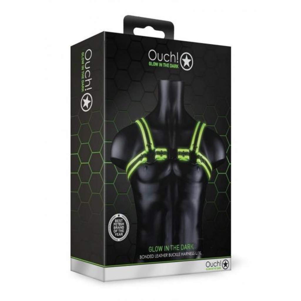 Ouch Buckle Harness Gitd L/xl - Shots America Llc