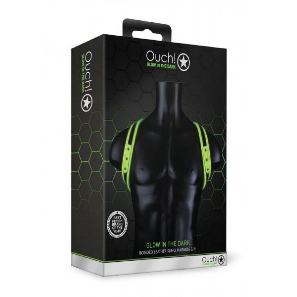 Ouch Sling Harness Gitd S/m - Shots America Llc