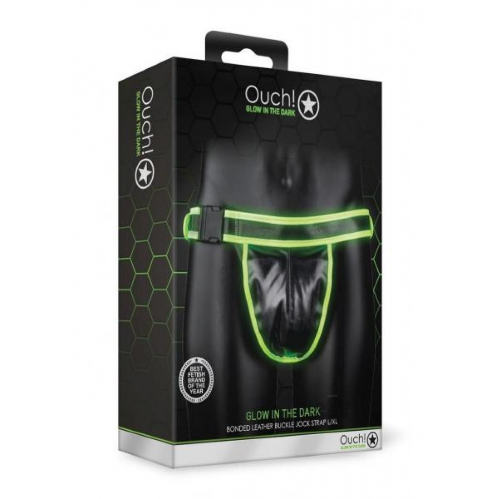 Ouch Buckle Jock Strap Gitd L/xl - Shots America Llc