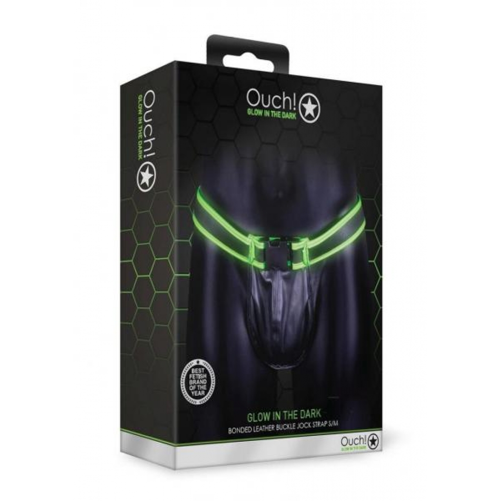 Ouch! Glow in the Dark Buckle Jock Strap - Small/Medium