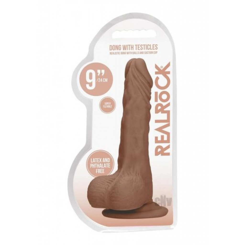 Realrock Dong With Balls 9 - Tan