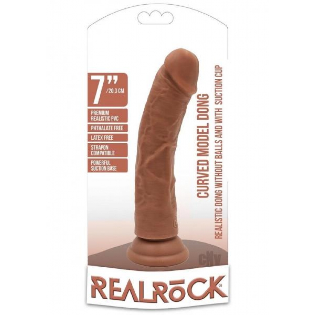 Realrock Curved Dildo 7 Tan