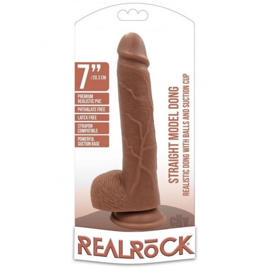 Realrock Straight with Balls 7 - Tan