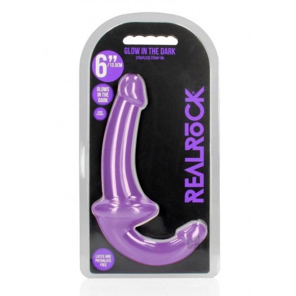 Realrock Strapless Gitd 6 Purple - Shots America Llc