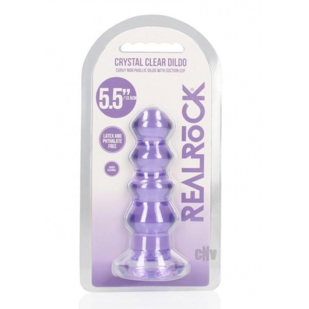 Realrock Curvy Dildo/Plug - 5.5 Inch - Purple