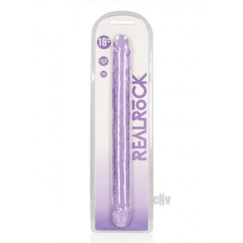 Realrock Crystal Clear Double Dong - 18 Inches