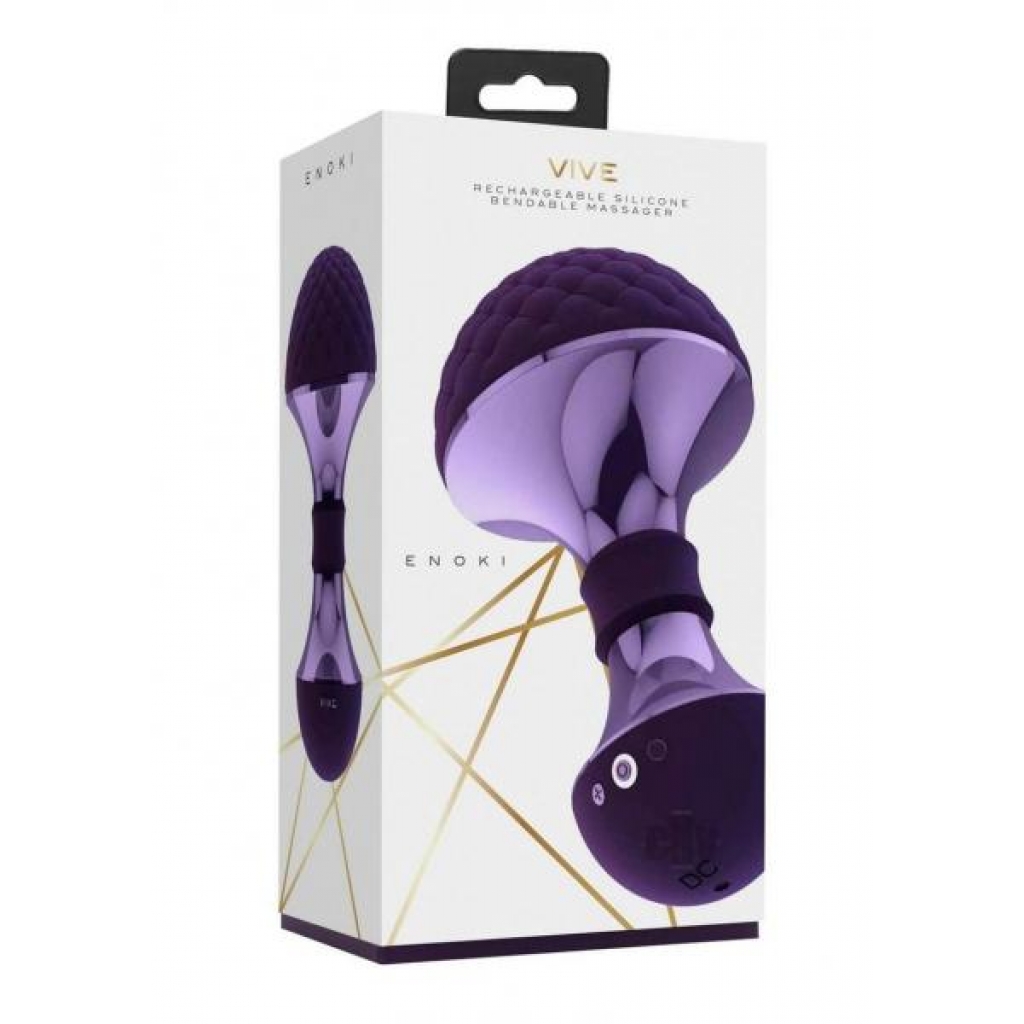 Vive Enoki Bendable Massager Purple - Shots America Llc