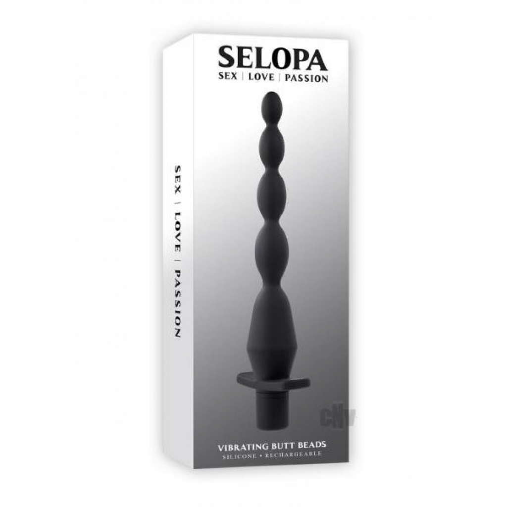 Selopa Vibrating Butt Beads - Black