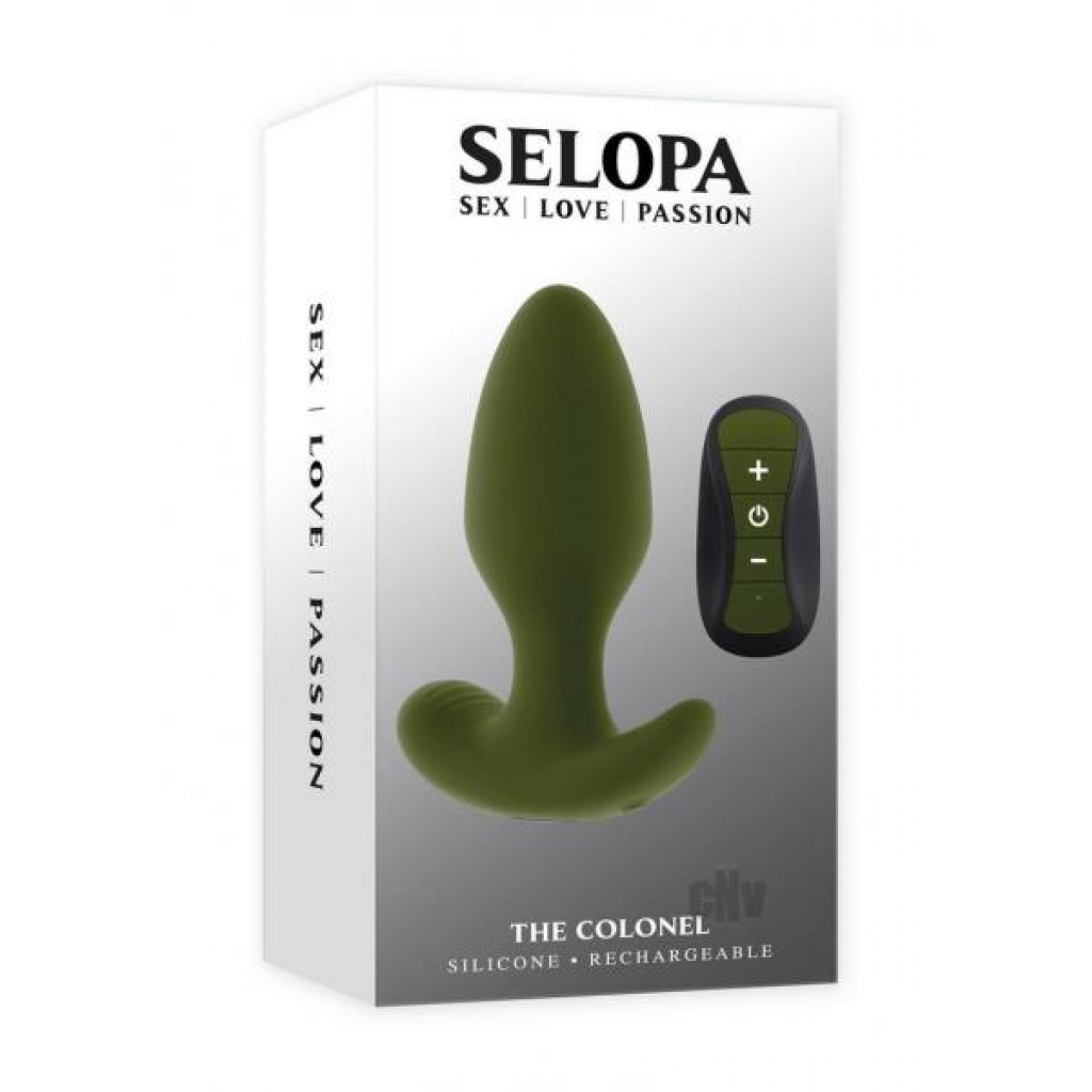 Selopa The Colonel Vibrating Plug - Green