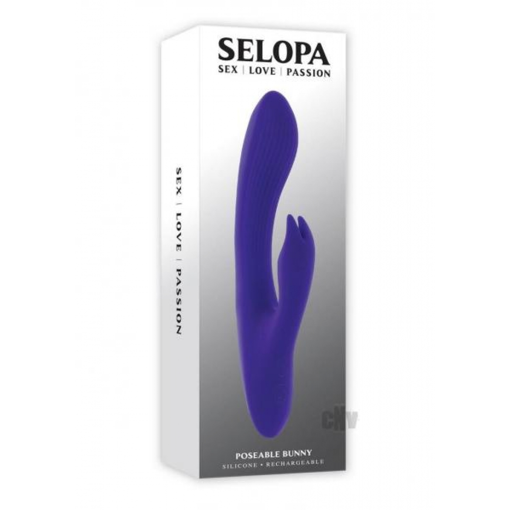 Selopa Poseable Bunny Purple - Evolved Novelties