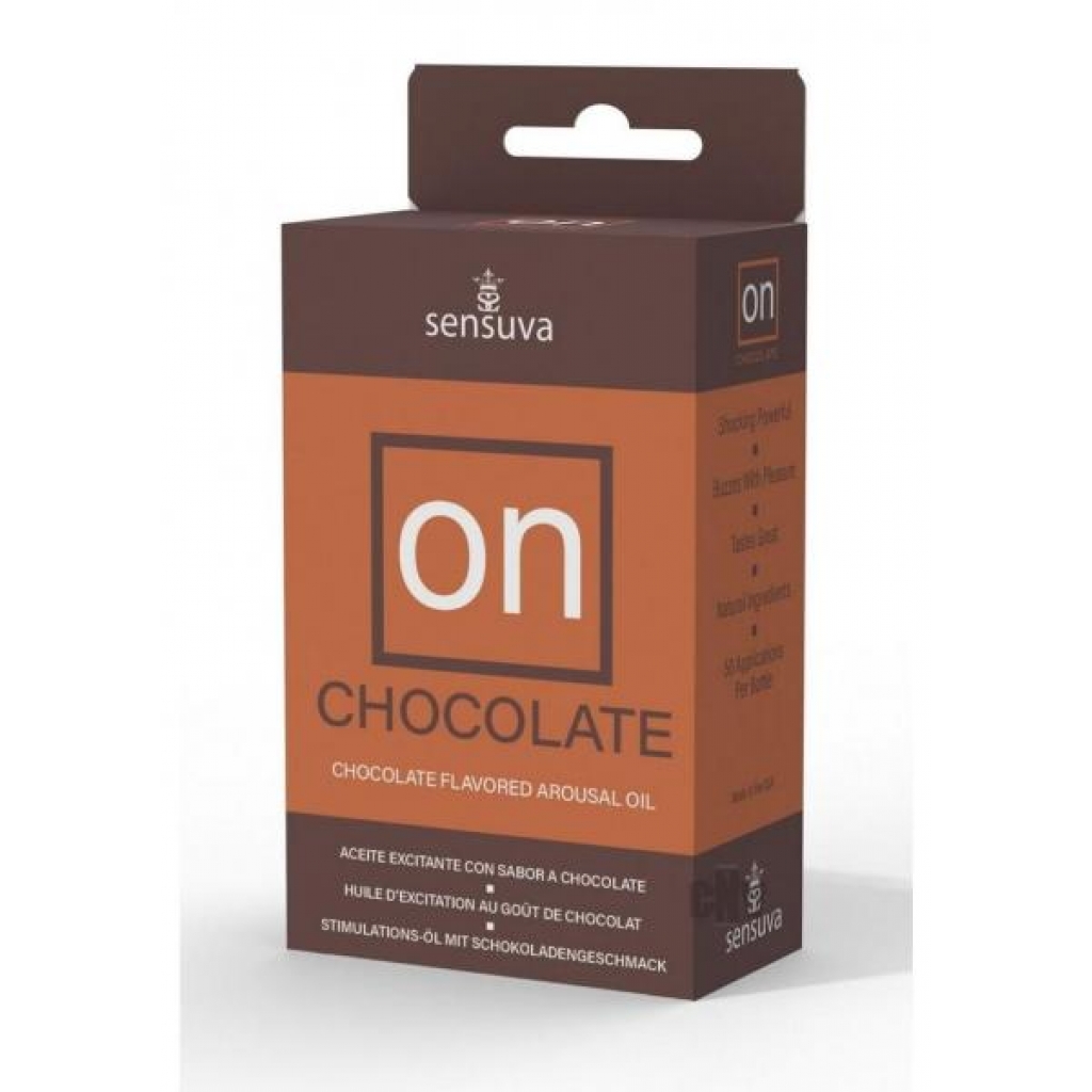 On Arousal Oil Chocolate 5ml Md Box - Sensuva Organics