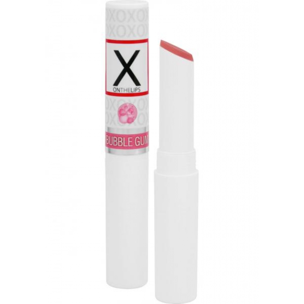 X On The Lips Buzzing Lip Balm With Pheromones Bubble Gum .75 Ounce