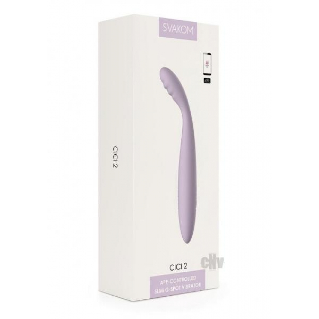 Svakom Cici 2 App-Controlled G-Spot Vibrator - Lavender