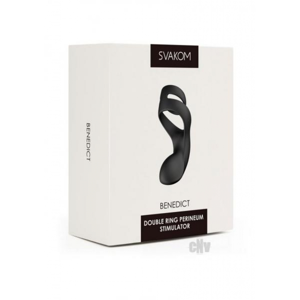 Svakom Benedict Dual Ring Perineum Stimulator - Black