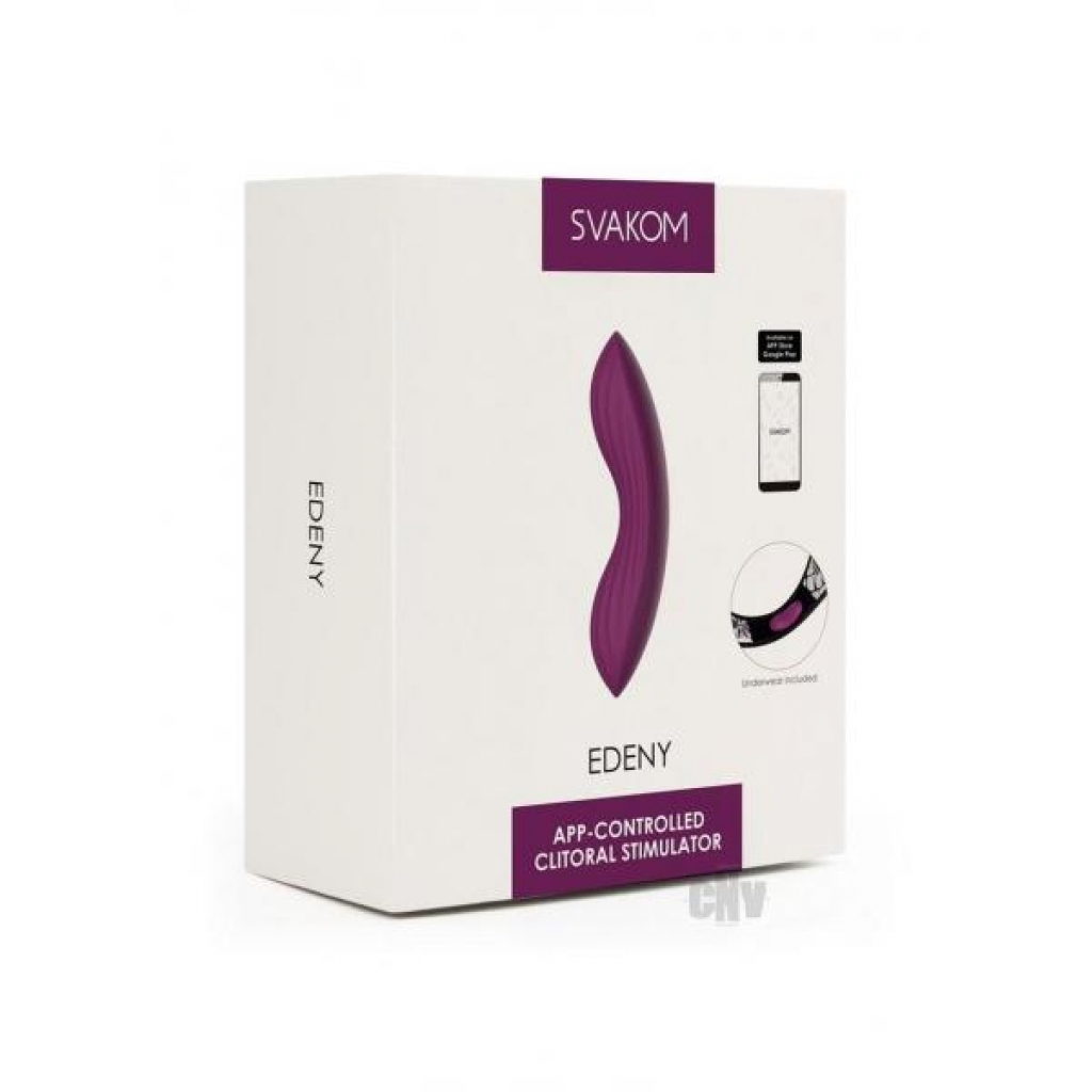 Svakom Edeny - Purple App Controlled Clitoral Stimulator