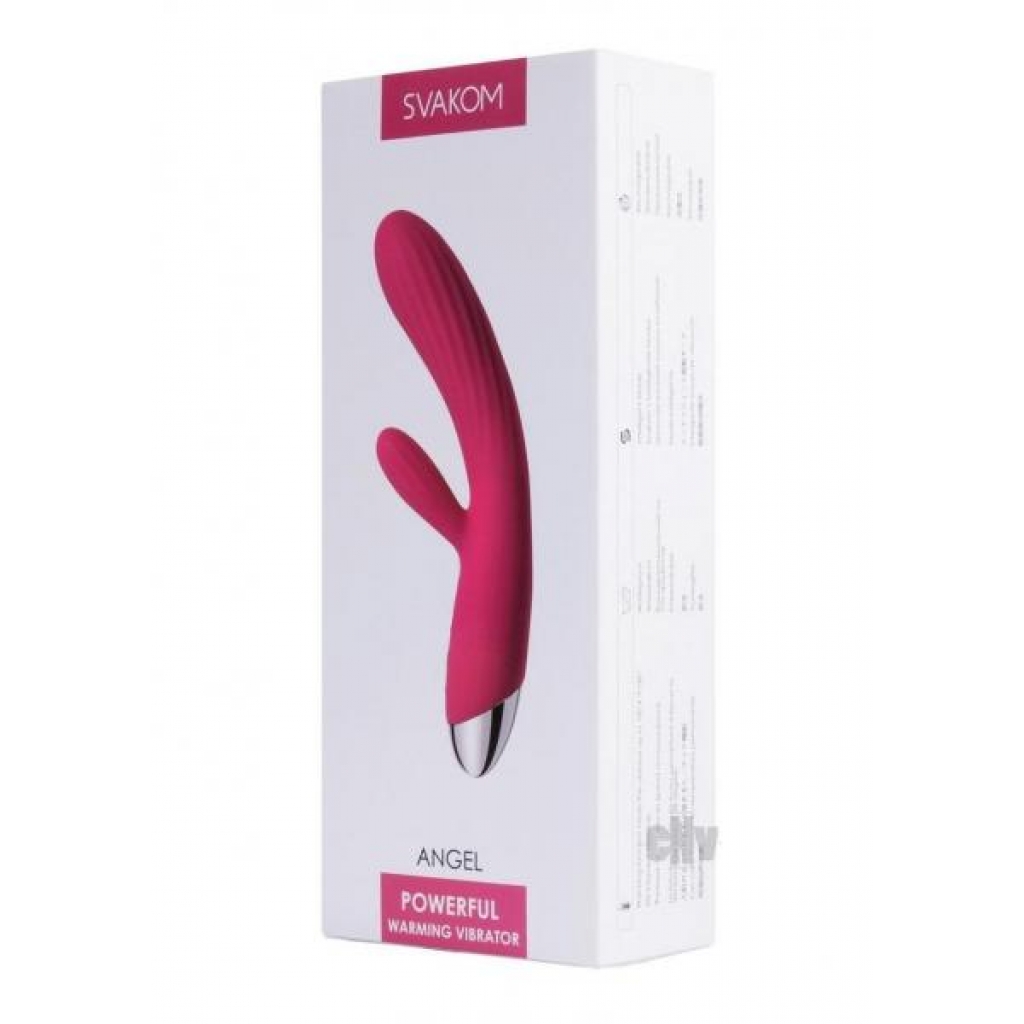 Svakom Angel Pink/Silver Flexible Double Motor Warming Vibrator