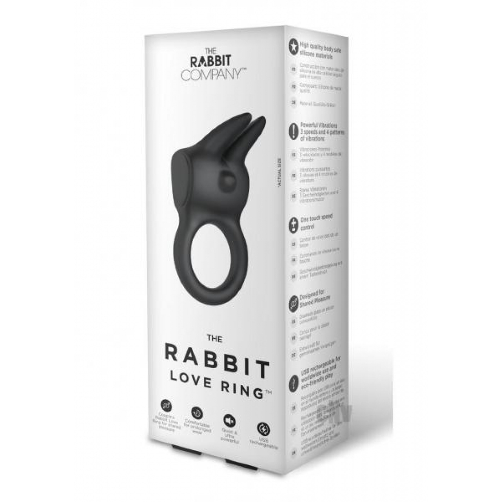 The Rabbit Love Ring Black - Rabbit Co.