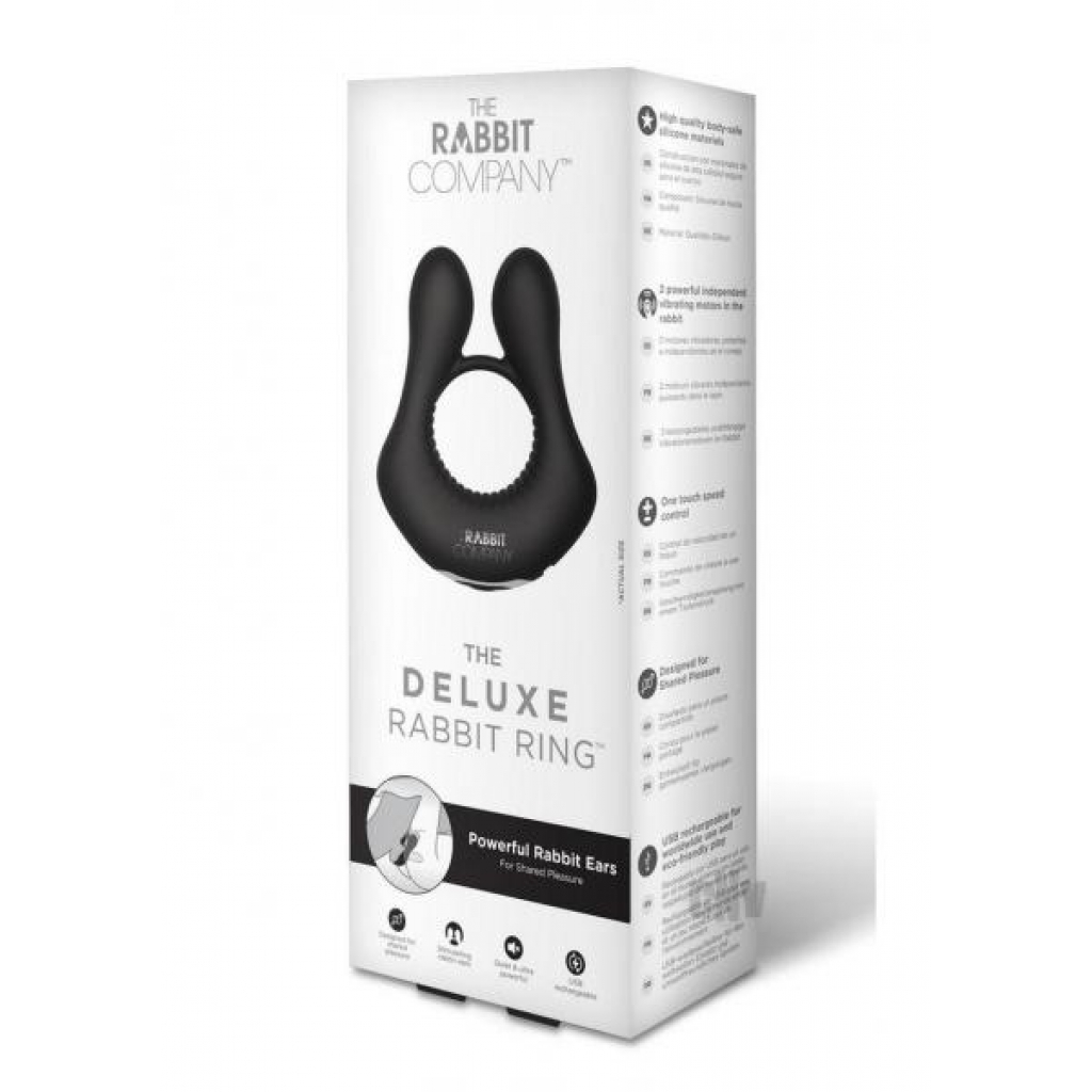 Deluxe Rabbit Ring with Dual Motors - Black