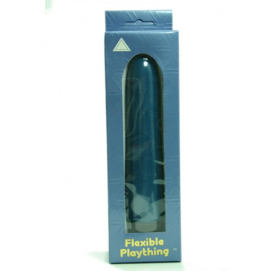 FLEXIBLE PLAYTHING 7 INCH VIBRATOR BLUE - Golden Triangle